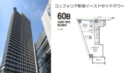 コンフォリア新宿イーストサイドタワー 1LDK 62.86㎡（60B）